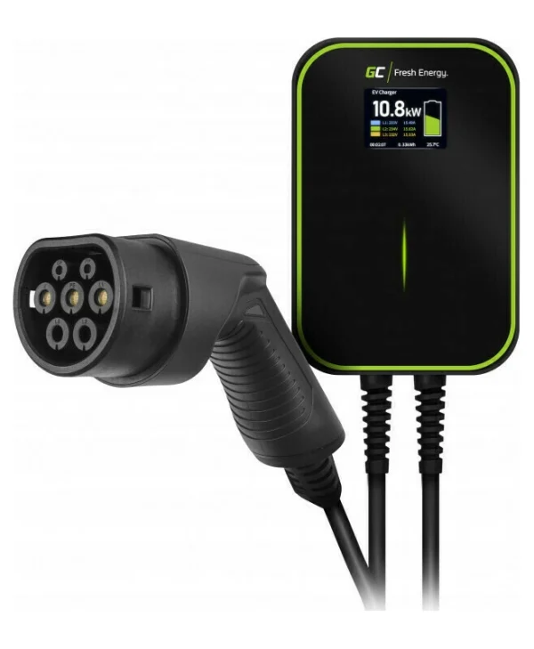 Green Cell EV14 Επιτοίχιος Τριφασικός Σταθμός Φόρτισης 22kW με Ενσωματωμένο Καλώδιο Type 2 (EV14)