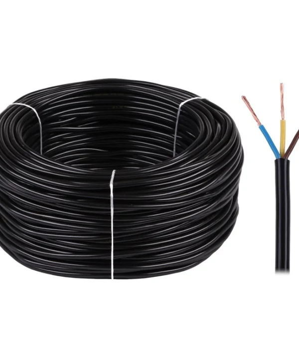 Electrical Cable Omy 3x0.75 300/300v Black 5907702816821