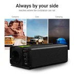 Green Cell Modified Sine Inverter Αυτοκινήτου Τροποποιημένου Ημιτόνου 1500W για Μετατροπή 12V DC σε 230V AC με 1xUSB INV25 - Image 4