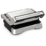 Tefal Optigrill 4-in-1 Επιτραπέζια Ηλεκτρική Ψησταριά Λείας και Αυλακωτής Πλάκας 2100W Ανοξείδωτη με Καπάκι και Ρυθμιζόμενο Θερμοστάτη GC774D30 - Image 2