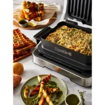 Tefal Optigrill 4-in-1 Επιτραπέζια Ηλεκτρική Ψησταριά Λείας και Αυλακωτής Πλάκας 2100W Ανοξείδωτη με Καπάκι και Ρυθμιζόμενο Θερμοστάτη GC774D30 - Image 4