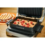 Tefal Optigrill 4-in-1 Επιτραπέζια Ηλεκτρική Ψησταριά Λείας και Αυλακωτής Πλάκας 2100W Ανοξείδωτη με Καπάκι και Ρυθμιζόμενο Θερμοστάτη GC774D30 - Image 12