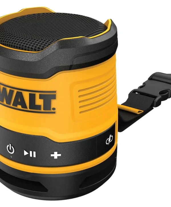 Dewalt Αδιάβροχο Ηχείο Bluetooth 5W με Διάρκεια Μπαταρίας έως 16 ώρες Κίτρινο DCR009 BD-DCR009