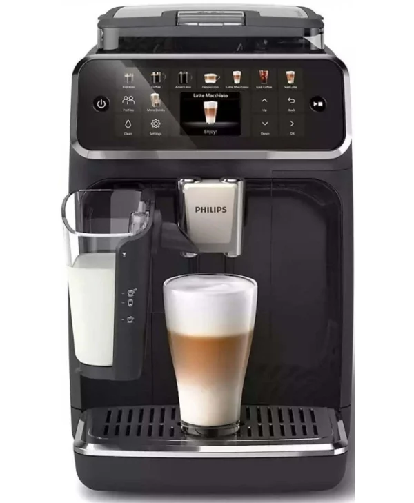 Philips Series 5500 Αυτόματη Μηχανή Espresso 1500W Πίεσης 15bar για Cappuccino με Μύλο Άλεσης Μαύρη EP5541/50