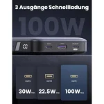 Ugreen PB720 Power Bank 20000mAh 100W με Θύρα USB-A και 2 Θύρες USB-C Power Delivery / Quick Charge 2.0 / Quick Charge 3.0 Γκρι 25188 - Image 8
