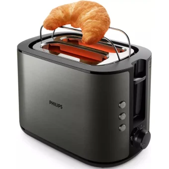 Philips Viva Collection Φρυγανιέρα 2 Θέσεων 950W Μαύρη HD2651/80