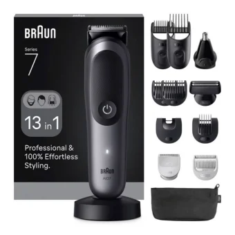 Braun Series 7 Σετ Κουρευτικής Μηχανής Μαύρο AIO7560 7691029