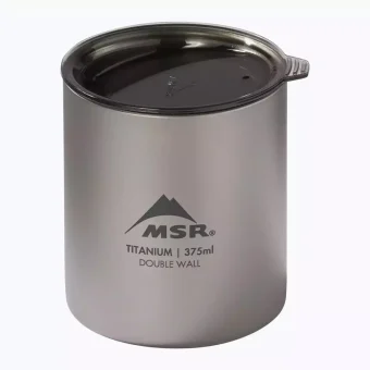 MSR Ποτήρι Θερμός Πλαστικό 375ml Ασημί με Καλαμάκι και Λαβή 549461