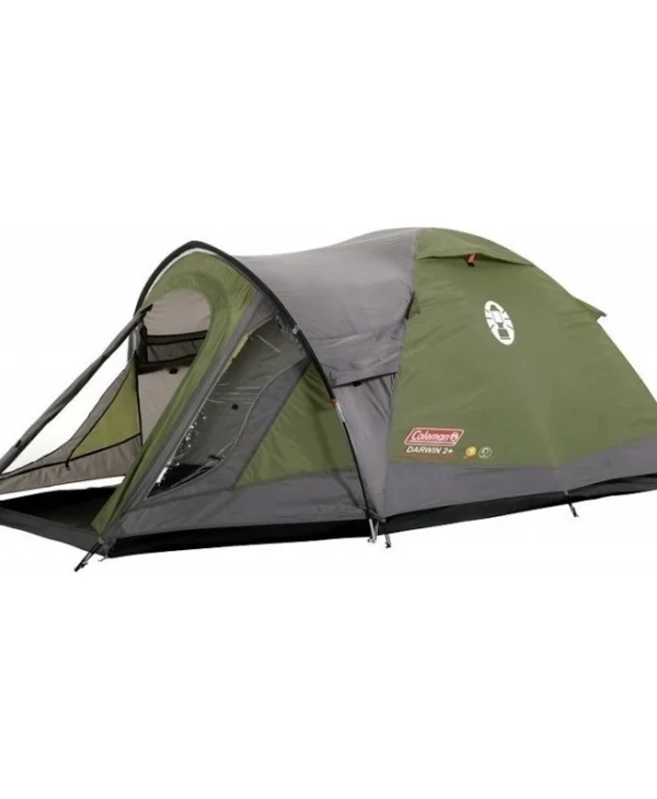 Coleman Darwin 2 Plus Σκηνή Camping Τούνελ Ορειβασίας Πράσινη με Διπλό Πανί 4 Εποχών για 2 Άτομα Αδιάβροχη 3000mm 320x160x120εκ. 2000038488