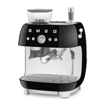 Smeg Αυτόματη Μηχανή Espresso 1650W Πίεσης 15bar Μαύρη EGF03BLEU