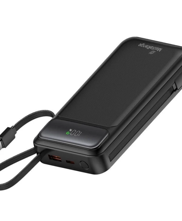MediaRange Power Bank 20000mAh 22.5W με Θύρα USB-A και Θύρα USB-C Power Delivery / Quick Charge 3.0 Μαύρο MRMA756