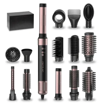 Cecotec Bamba Ceramiccare Κεραμική Ηλεκτρική Βούρτσα με Αέρα & Περιστρεφόμενη Κεφαλή για Ίσιωμα και Μπούκλες 1400W 251