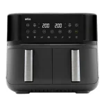 Braun Air Fryer με Διπλό Αποσπώμενο Κάδο 8lt Μαύρο 2094458 0X12500010