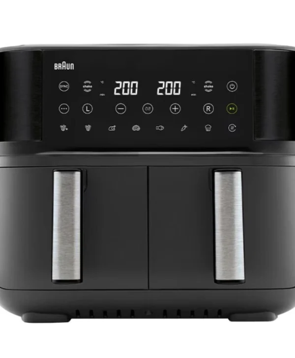 Braun Air Fryer με Διπλό Αποσπώμενο Κάδο 8lt Μαύρο 2094458 0X12500010