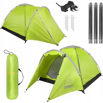 Promis Alpenair Pro Σκηνή Camping Igloo Πράσινη για 3 Άτομα 200x200εκ. NT80