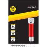 Entac Φακός Μπρελόκ LED IP44 με Μέγιστη Φωτεινότητα 30lm EFL-5LED-KC-R