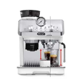 De'Longhi La Specialista Αυτόματη Μηχανή Espresso 1550W Πίεσης 15bar με Μύλο Άλεσης Λευκή EC9155.W