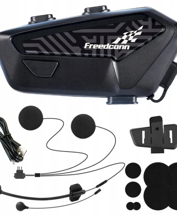 FreedConn F1 Plus V2 Μονή Ενδοεπικοινωνία για Κράνος Μηχανής με Bluetooth 5901247920326