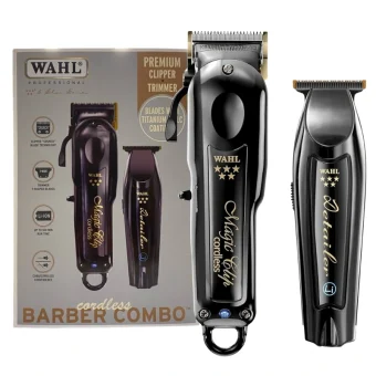 Wahl Professional Επαγγελματικό Σετ Επαναφορτιζόμενης Κουρευτικής Μηχανής Μαύρο WAHP3025726