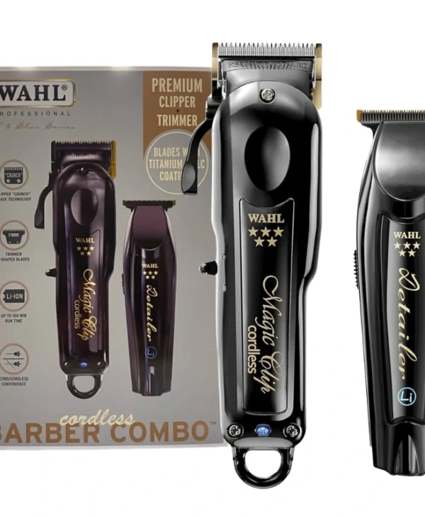 Wahl Professional Επαγγελματικό Σετ Επαναφορτιζόμενης Κουρευτικής Μηχανής Μαύρο WAHP3025726