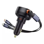 Baseus Φορτιστής Αυτοκινήτου 60W 7A μαζί με Καλώδιο Type-C / Lightning Μαύρος C00057802111-00 - Image 6