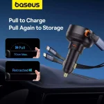 Baseus Φορτιστής Αυτοκινήτου 60W 7A μαζί με Καλώδιο Type-C / Lightning Μαύρος C00057802111-00 - Image 12