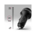 Axagon Φορτιστής Αυτοκινήτου 48W 2.4A Γρήγορης Φόρτισης με Θύρες: 1xUSB 1xType-C Μαύρο Χρώμα PWC-PQ48 - Image 2