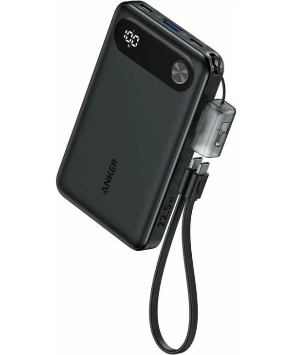 Anker PowerCore 10000mAh 22.5W με Θύρα USB-A και 2 Θύρες USB-C Μαύρο A1257G11