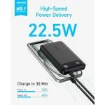 Anker PowerCore 10000mAh 22.5W με Θύρα USB-A και 2 Θύρες USB-C Μαύρο A1257G11 - Image 2
