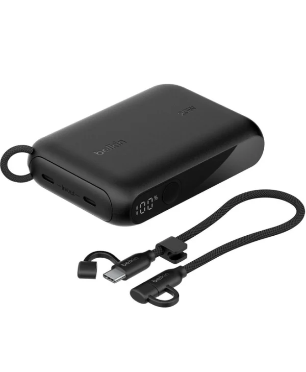 Belkin BoostCharge Power Bank 10000mAh 20W με 2 Θύρες USB-C Power Delivery Μαύρο BPB027HQBK