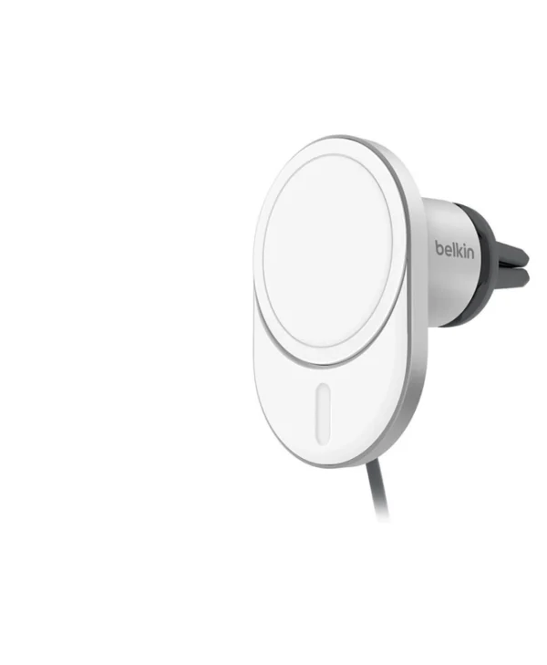 Belkin Βάση Κινητού Αυτοκινήτου με Μαγνήτη και Ασύρματη Φόρτιση Ασημί WIC008BTGR-NCV2