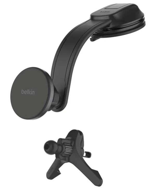 Belkin Βάση Κινητού Αυτοκινήτου με Μαγνήτη και Ασύρματη Φόρτιση Μαύρη WIC012HQBK