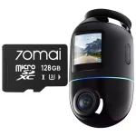 70Mai Omni X800 4K & 128GB Memory Card Κάμερα DVR Αυτοκινήτου 4K Wi-Fi, GPS X800 black 128GB