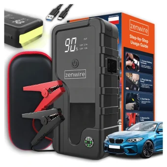 Zenwire CY16 Φορητός Εκκινητής Μπαταρίας Αυτοκινήτου 6400mAh με Power Bank / USB / Φακό 12V 9576008