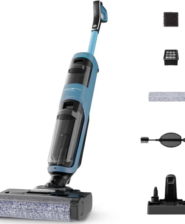 Rowenta X-clean Επαναφορτιζόμενη Σκούπα 2 σε 1 Stick & Χειρός Μπλε GZ2271