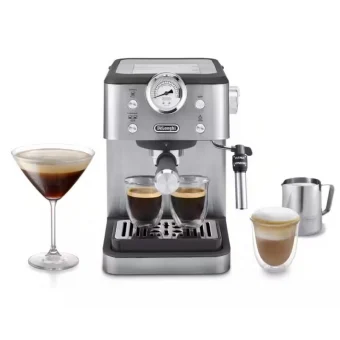 De'Longhi Classic Μηχανή Espresso 1325W Πίεσης 15bar Ασημί EM450.M