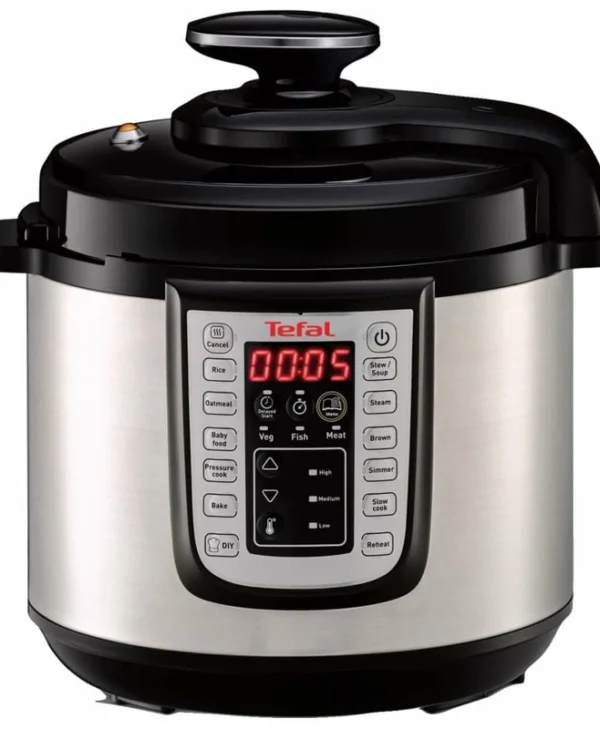Tefal Πολυμάγειρας 1200W με Χωρητικότητα 6lt Ασημί CY505EE0