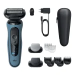 Braun Wet&dry 52-A1650S Foil Ξυριστική Μηχανή Σώματος / Προσώπου Επαναφορτιζόμενη 52-A1650s Lightblue - Image 2