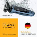 Braun Wet&dry 52-A1650S Foil Ξυριστική Μηχανή Σώματος / Προσώπου Επαναφορτιζόμενη 52-A1650s Lightblue - Image 5