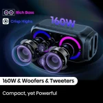 Hisense PR160 Ηχείο Bluetooth 30W με Διάρκεια Μπαταρίας έως 12 ώρες Μαύρο 7679120 - Image 4