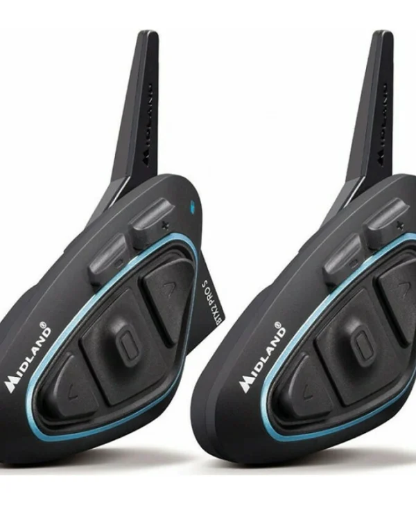 Midland BTX2 Pro S LR Διπλή Ενδοεπικοινωνία για Κράνος Μηχανής με Bluetooth BTX2 PRO S LR-TWIN