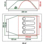 Coleman Kobuk Valley 4 Plus Χειμερινή Σκηνή Camping Igloo Πράσινη με Διπλό Πανί για 4 Άτομα 335x265x140εκ. 2000030281 - Image 8