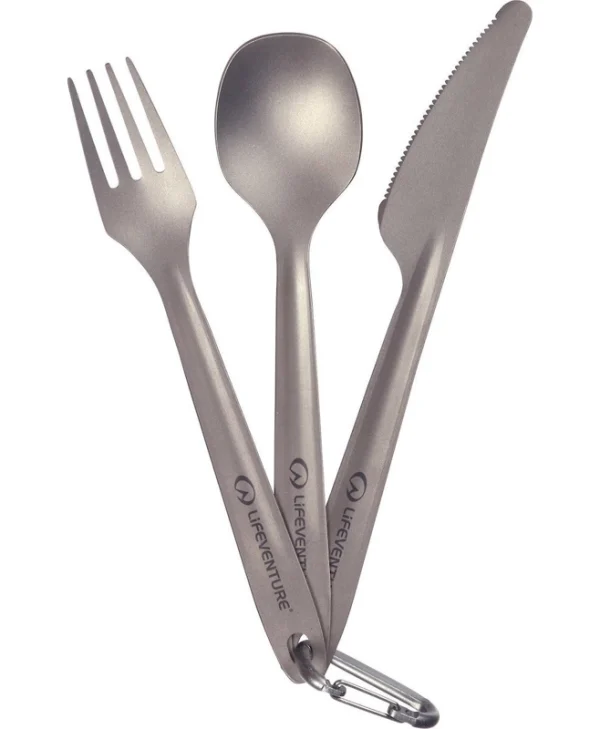 Σετ Μαχαιροπήρουνα Ταξιδιού Lifeventure Superlight Titanium Cutlery Set 30654328