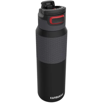 Kambukka Μπουκάλι Θερμός Ανοξείδωτο 1lt Black με Λαβή 11-03037