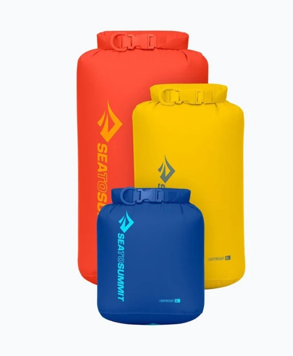 Sea To Summit Lightweight Dry Bag Set 3 Pcs 3 5 8 L Surf Web Sulphur Spicy Orange ASG012111/MULTI