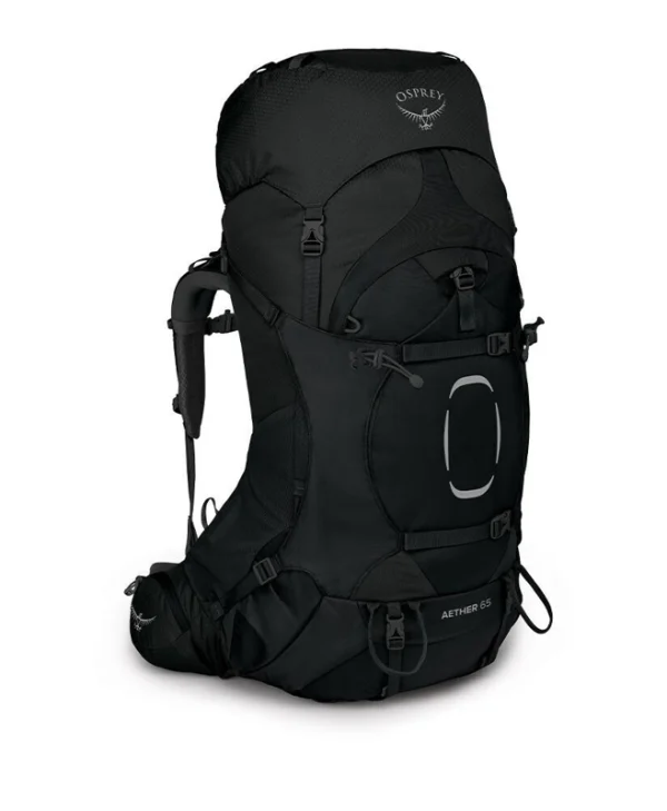 Osprey Aether 65 Ορειβατικό Σακίδιο 65lt Αδιάβροχο Μαύρο Expedition OS1-042/1/S/M