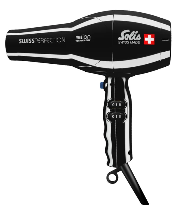 Solis Perfection Ionic Επαγγελματικό Πιστολάκι Μαλλιών με Φυσούνα 2300W Black 7531461