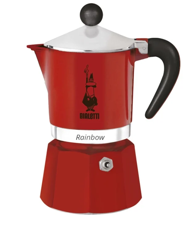 Bialetti Rainbow Μπρίκι Espresso 6cups Κόκκινο 4963
