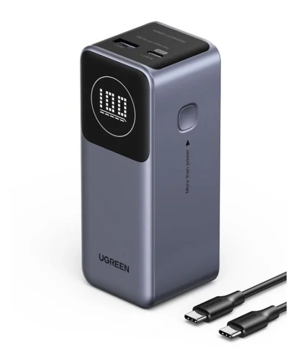 Ugreen PB724 Power Bank 12000mAh 100W με Θύρα USB-A και Θύρα USB-C Power Delivery / Quick Charge 3.0 Γκρι 35526B