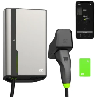 Green Cell Επιτοίχιος Μονοφασικός Σταθμός Φόρτισης 22kW με Ενσωματωμένο Καλώδιο Type 2 (EVGC021B2275)